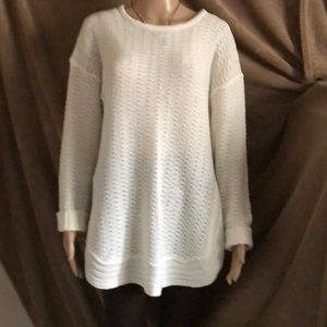 Caren Sport Long Sleeve Side Split Sweater